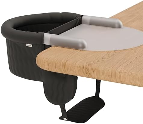 Lalo The Hook-On Chair, Portable Baby High Chair, Silicone Tray & Footrest by Lalo