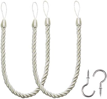 BEL AVENIR Curtain Tiebacks Ropes Tie-Backs, Handmade Holdbacks by BELAVENIR