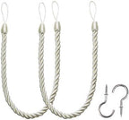 BEL AVENIR Curtain Tiebacks Ropes Tie-Backs, Handmade Holdbacks by BELAVENIR