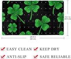 Bathtub Mat Non Slip 26.8x15.1In, St. Patrick's Day Clover Bath Mat - Image 4