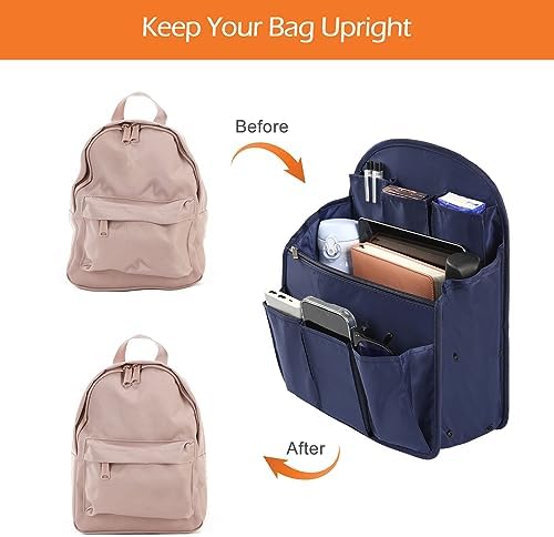 Surblue Backpack Organizer Insert Liner Hanging Travel Rucksack Purse and - Image 5