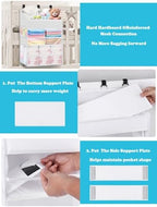 Hanging Diaper Caddy Organizer Crib Organizer–Spacious Baby Girl/Boy Nursery - Image 7