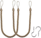 BEL AVENIR Curtain Tiebacks Ropes Tie-Backs, Handmade Holdbacks by BELAVENIR