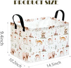 MAIZMZ Kids Storage Basket, Jungle Animals Print, Waterproof Lining, Leather - Image 2