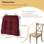 Chair Cushions for Dining Chairs Set of 2 - Image 2
