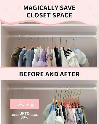 50pcs Slim Clear Toddler Hangers - Image 4
