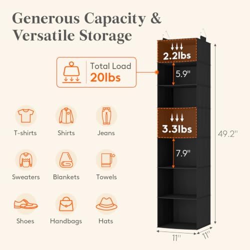 Lifewit Hanging Closet Organizer and Storage - Image 3