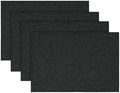 Artoid Mode Black Placemats Set of 4, 12x18 Inch Halloween Washable Holiday by ArtoidMode