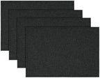 Artoid Mode Black Placemats Set of 4, 12x18 Inch Halloween Washable Holiday by ArtoidMode