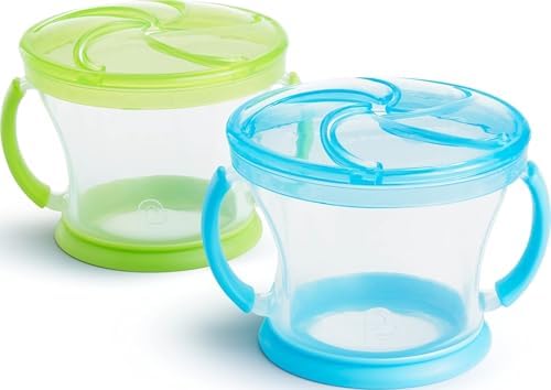 Munchkin Snack Catcher Toddler Snack Cups, No Spill by Munchkin