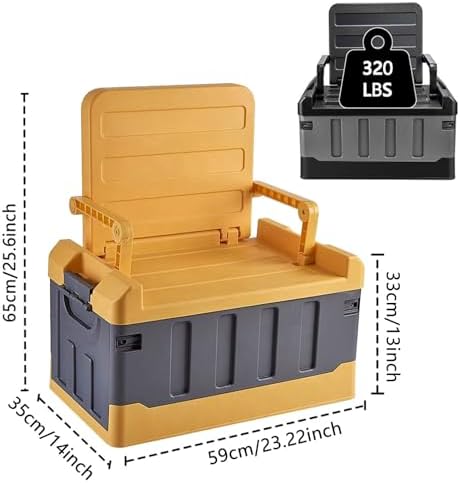 Versatile Foldable Seatable Car Organizer Box Heavy Duty Storage Bins - Image 4