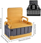 Versatile Foldable Seatable Car Organizer Box Heavy Duty Storage Bins - Image 4
