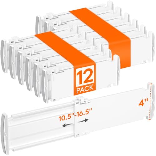 Lifewit 12 Pack 4" High Drawer Dividers, Adjustable Drawer Organizer Clothes by Lifewit