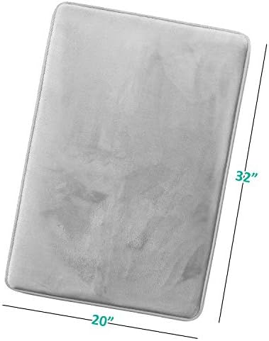 Clara Clark Bathroom Rugs, Velvet Memory Foam Bath Mat, Machine Washable Bath - Image 3