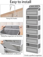 KYEVIS Over The Door Organizer, 5 Shelves Closet Door Hanging Organizer - Image 4
