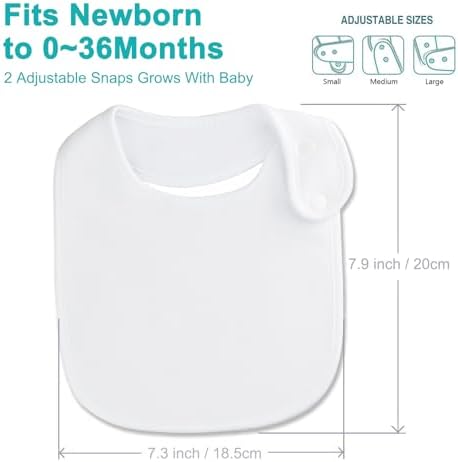 Baby Bibs Soft and Absorbent Cotton Bandana Bibs Set - Image 4