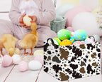 Rectangular Cow Basket Kids Basket Baby Storage Bin Basket Organizer Box - Image 2