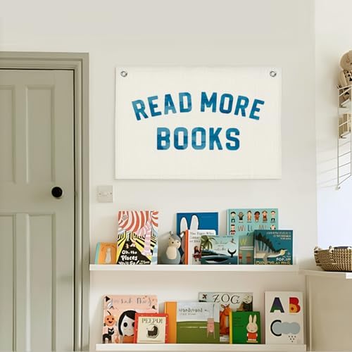 Lacama Reading Nook Decor Read More Books Banner - Image 2