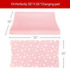 Changing Pad Cover for Girls, Lovely Print Soft Diaper Change Table Sheets - Image 4
