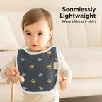 KeaBabies 8-Pack Bibs for Baby Girls, Boys Pullover Baby Bibs 6-36M - Image 5
