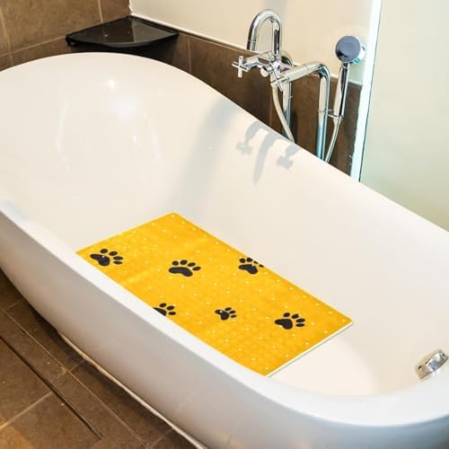 Shower Mat Non Slip, Paw Pattern Anti Slip Bath Mat - Image 5