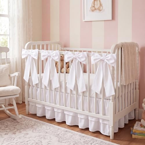 Smoothnovelty White Crib Bed Skirts - Image 6