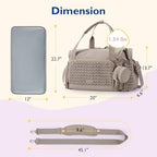 mommore Diaper Bag Tote Large Travel Baby Bag - Image 6