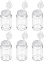 6 Pcs Plastic Loose Powder Bottle Clear Mini Loose Powder Jars by Unknown