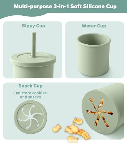 Silicone Baby Feeding Set, BPA Free Baby Dishes Set - Image 6