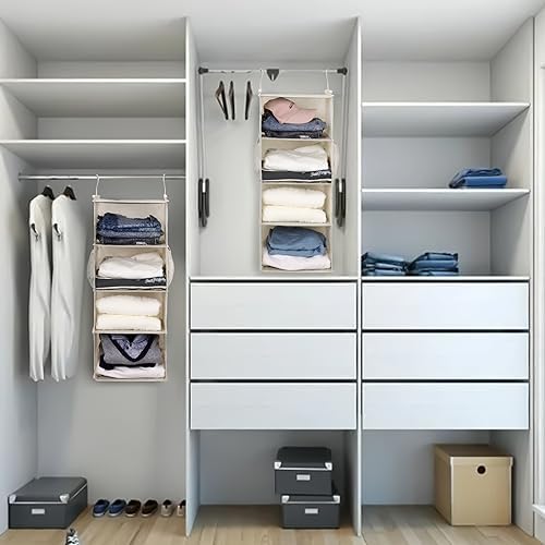MAX Houser 4 Tier Shelf Hanging Closet Organizer, Closet Hanging Shelf - Image 6