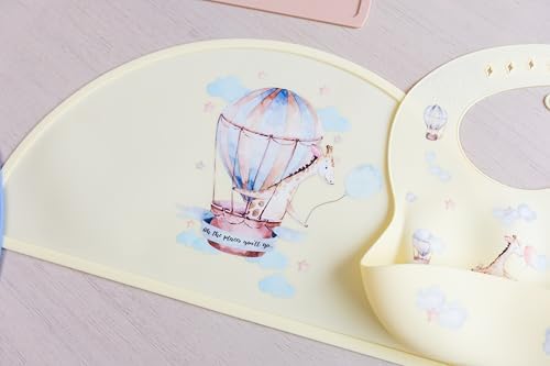 Silicone Baby Bib and Mat | Boys Girls Babies & Toddlers | Waterproof, - Image 2