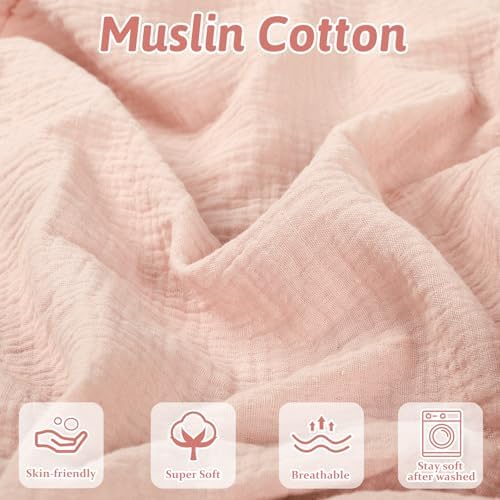 Hooyax Muslin Baby Lounger Cover 1 Pack, 100% Cotton Soft & Breathable Infant - Image 2
