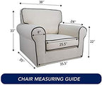 PureFit Super Stretch Chair Covers Fleece Couch Covers - Image 6