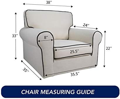PureFit Super Stretch Chair Covers Fleece Couch Covers - Image 6