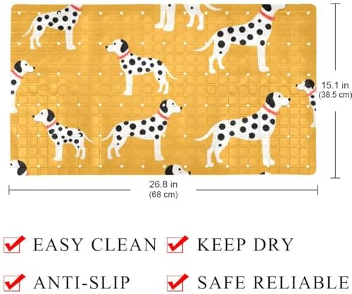Bath Tub Shower Mat, Washable Bathtub Floor Mats, Suction Cups and Drain Holes - Image 4