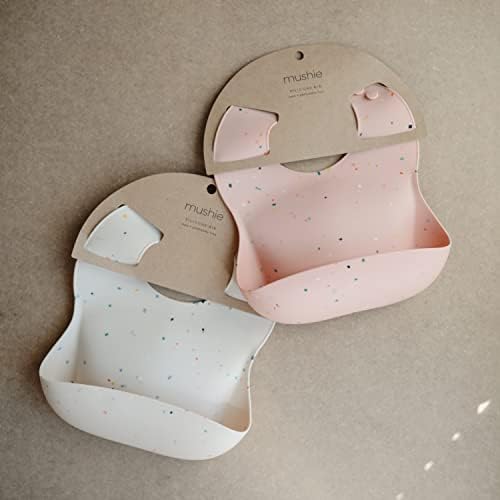 mushie Silicone Baby Bib |Adjustable Fit Waterproof - Image 2