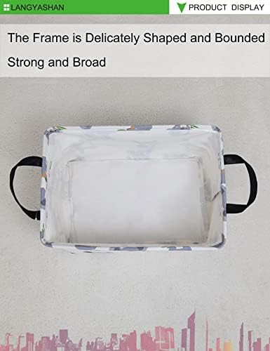 Rectangular Collapsible Gray Koala Storage Basket Nursery Toy Organizer - Image 4