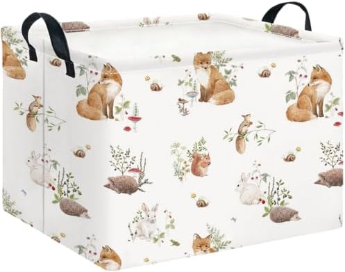CLOCOR Rectangular Storage Basket, Collapsible Storage Bin, Waterproof Books Box by CLOCOR