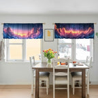 Pink Cloud Valance Curtain for Windows 2 Pack Colorful Clouds Cute Cartoon Rod - Image 5