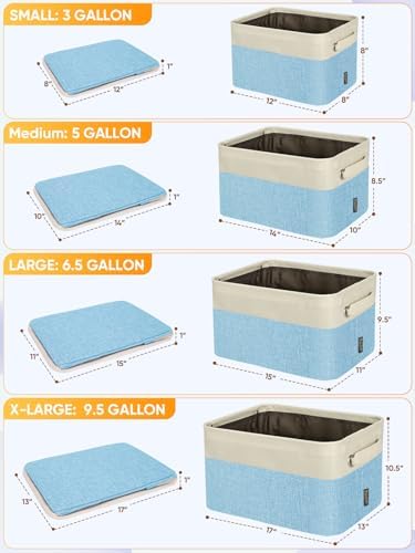 BALEINE 1 Pack Fabric Closet Storage Bins - Image 2