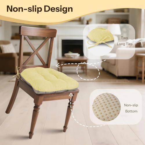 Chair Cushions for Dining Chairs Set of 2 - Image 3