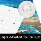 Bathtub Mat Non Slip 26.8x15.1 Inch, Beach Starfish Shells Shower Mat - Image 3