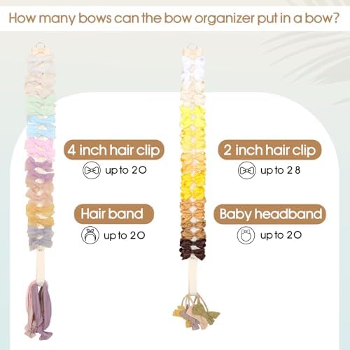 POVETIRE 6PCS Bow Holder Bows Organizer - Image 3