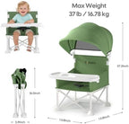 Cochildor 4-in-1 Portable Baby Chair, Foldable Toddler Booster Seat - Image 3