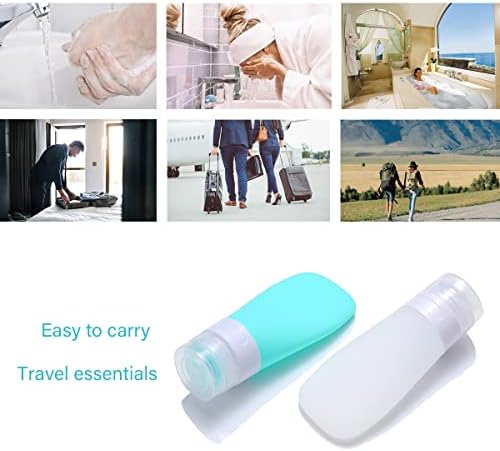 2 Pcs Silicone Travel Bottles, 1.3oz Leak Proof Refillable Squeeze Containers - Image 6