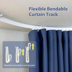 Room Divider Ceiling Mounted Curtains Track Sets Extra Wide Blackout Curtain - Image 5