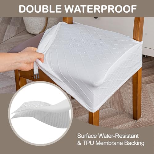 Genina Waterproof Chair Covers Set of 4, No Rear Covers - Image 3