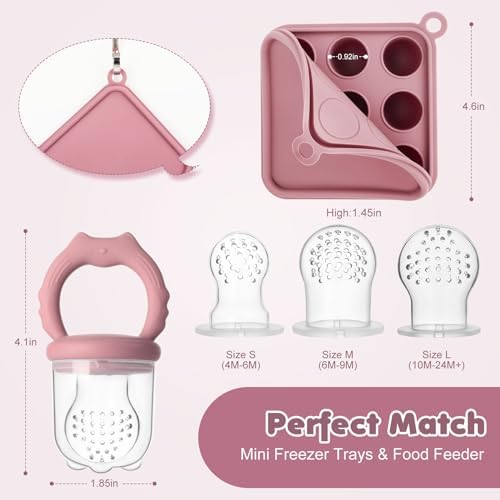 Baby Fruit Food Feeder Breastmilk Popsicle Molds, Silicone Food Freezer Tray - Image 5