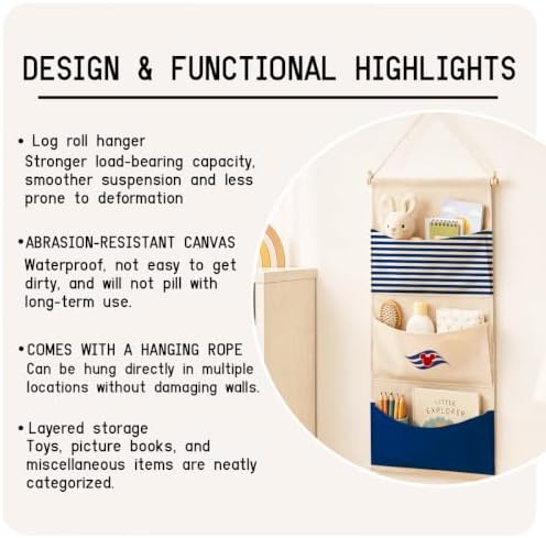3-Pocket Hanging Wall Organizer - Image 7