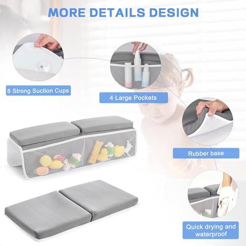 Baby Bath Kneeler and Elbow Rest Pad Set, Bathtub Kneeling Pad, Baby Accessories - Image 4